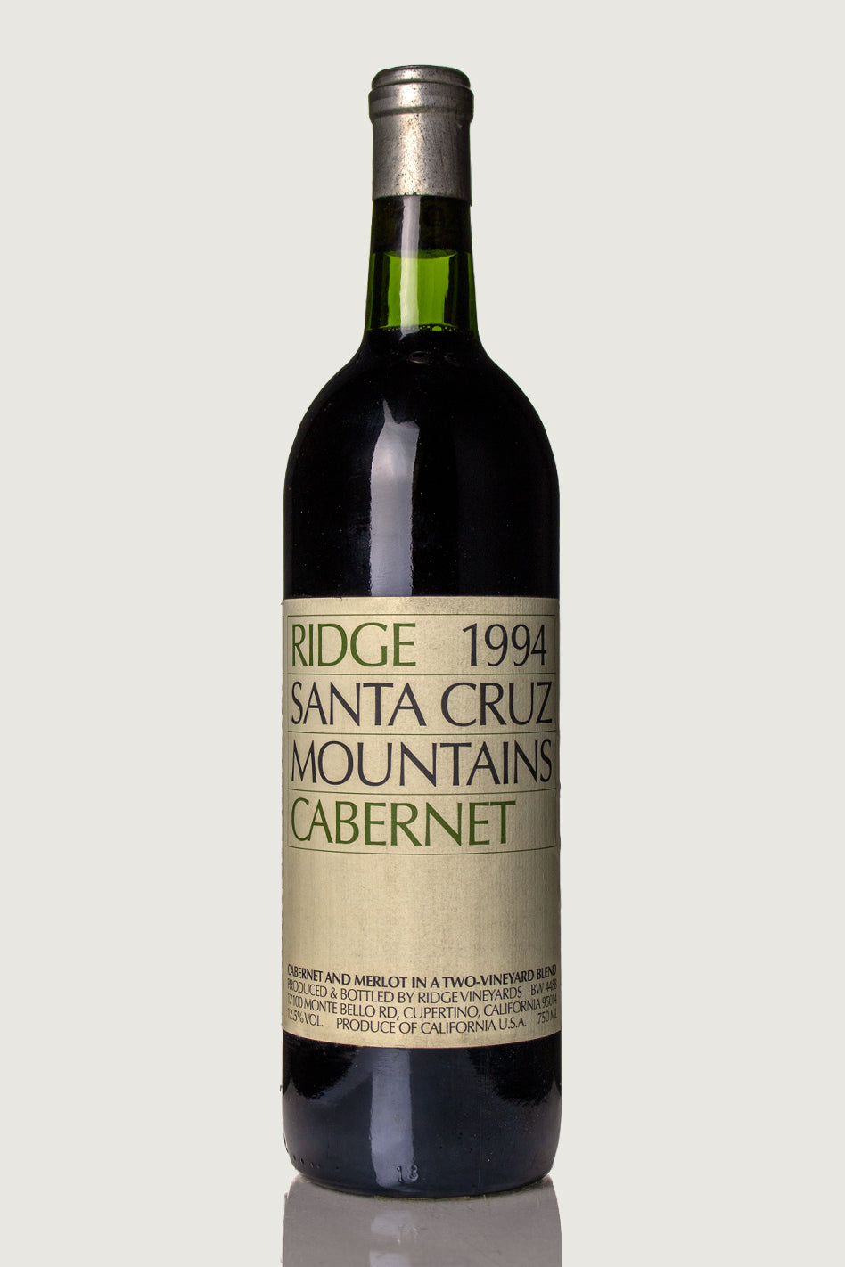 Ridge Santa Cruz Mountains Cabernet Sauvignon 1994