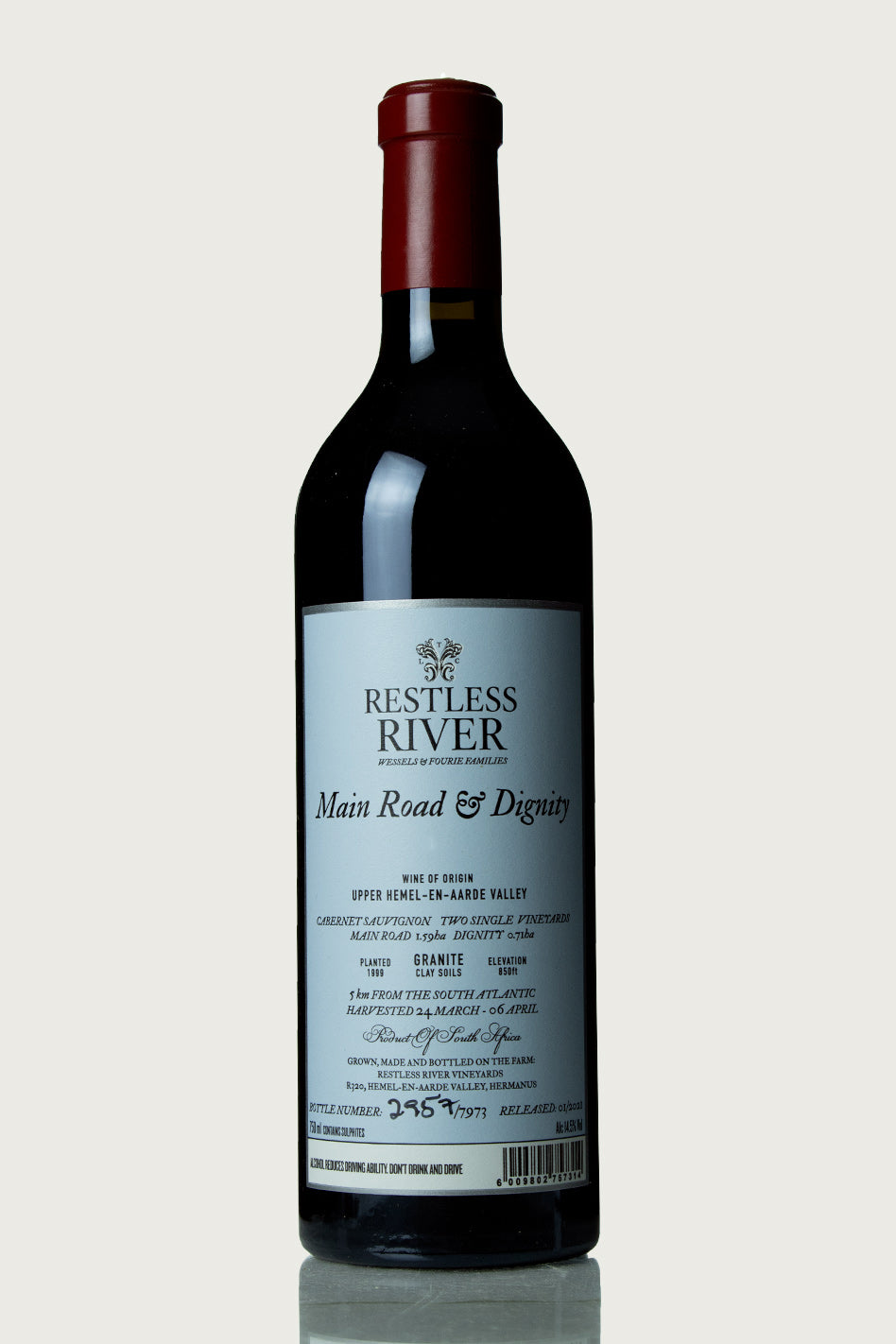 Restless River 'Main Road and Dignity' Cabernet Sauvignon 2020